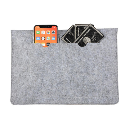 15 Inch Felt Computer Bag - Protective Cover for Notebook - Black