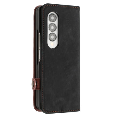 Leather Phone Case with Side Buckle for Samsung Galaxy z Fold 4 / 5g - Royal Blue