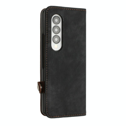 Leather Phone Case with Side Buckle for Samsung Galaxy z Fold 4 / 5g - Royal Blue
