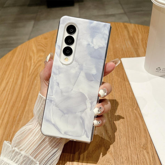 Shockproof Full Coverage Porcelain Case for Samsung Galaxy Fold3 / 4 - White