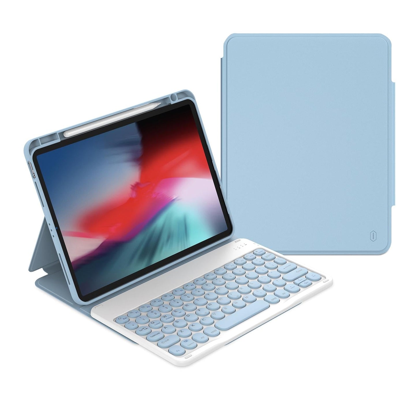 Detachable Keyboard Tablet Case With Magnetic Skin Feel - Black
