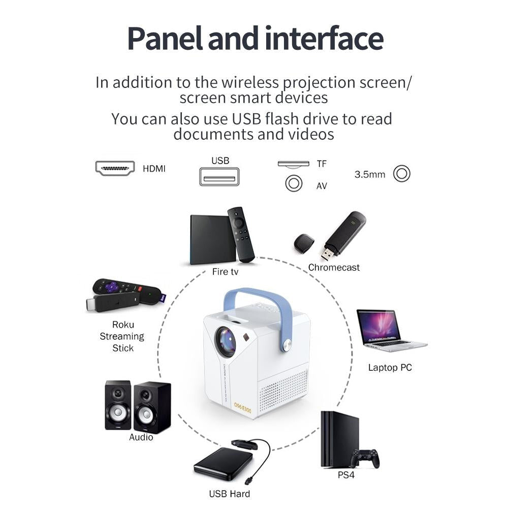 Intelligent Portable 4K Hd Projector - E300