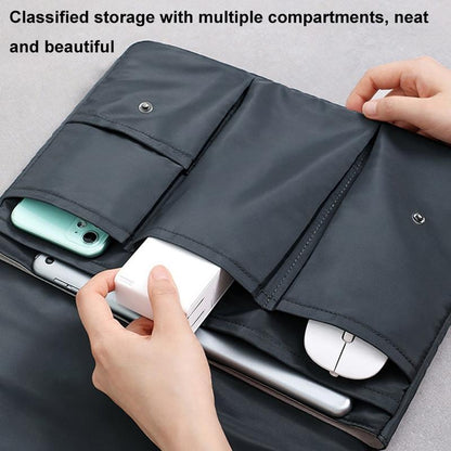 13 Inch Multi-layer Laptop Sleeve - Waterproof & Shock-absorbing Storage Bag - Black - 15 Inch