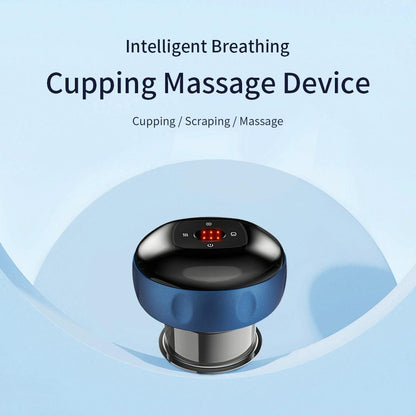 Electric Cupping Massager Compact & Effective - Blue