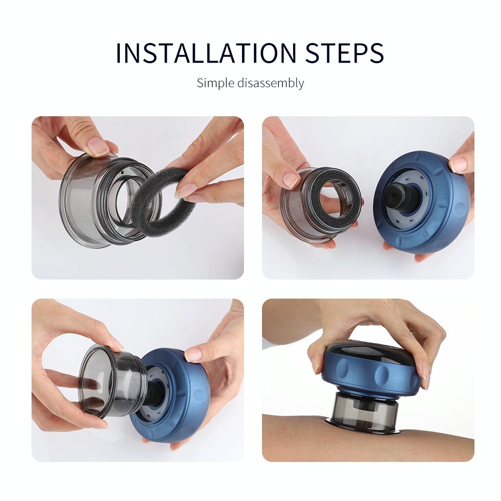 Electric Cupping Massager Compact & Effective - Blue