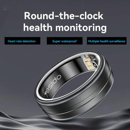 Smart Health Ring Temp Heart Rate Bp Reminder - 63Mm