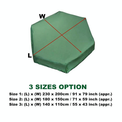 Waterproof Hexagonal Toy Cover - Uv & Dust-Proof - 140X110Cm - Green