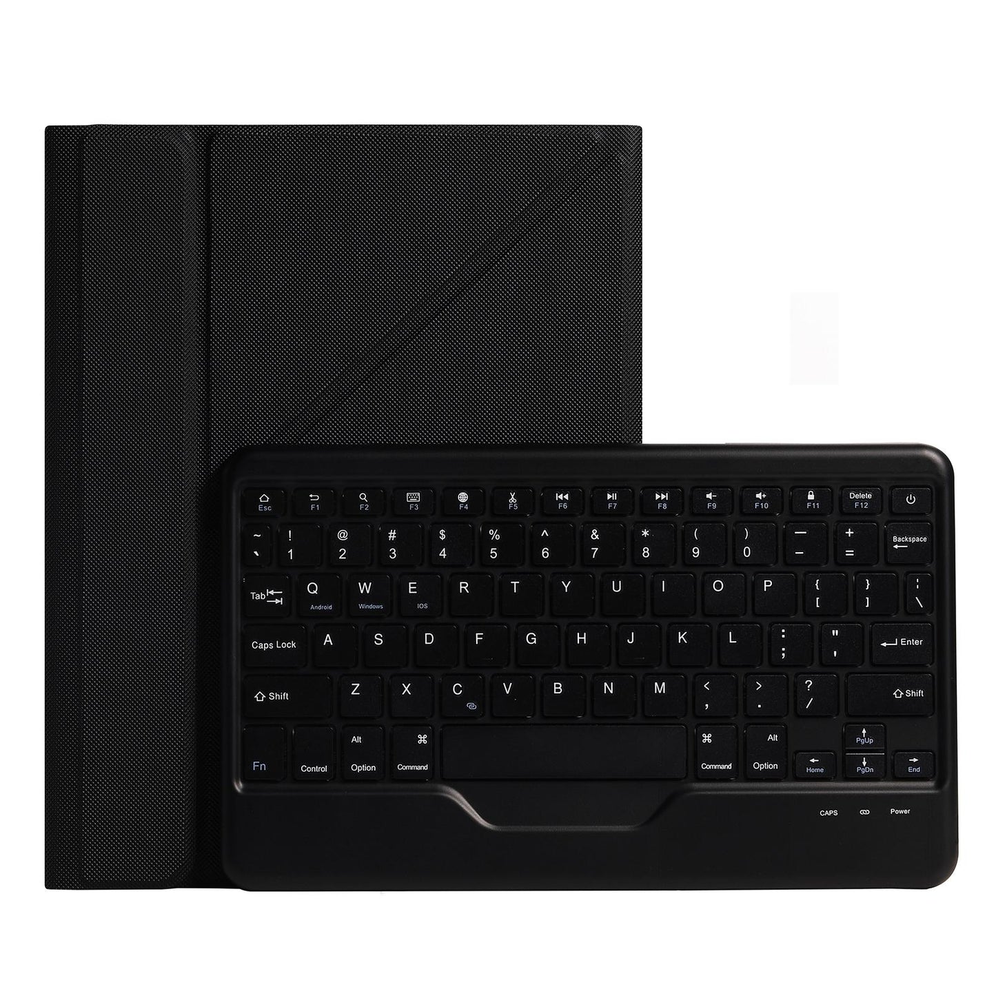 Bluetooth Keyboard Leather Case For Ipad Pro 11 With Triangle Holder & Pen Slot - Fits 2021 / 2020 / 2018 & Air 4 10.9 - Splittable - Black Diamond Pattern