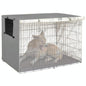 Outdoor Pet Cage Cover - Oxford Cloth Dustproof Rainproof Sunscreen - 94X61X63.5Cm - Grey