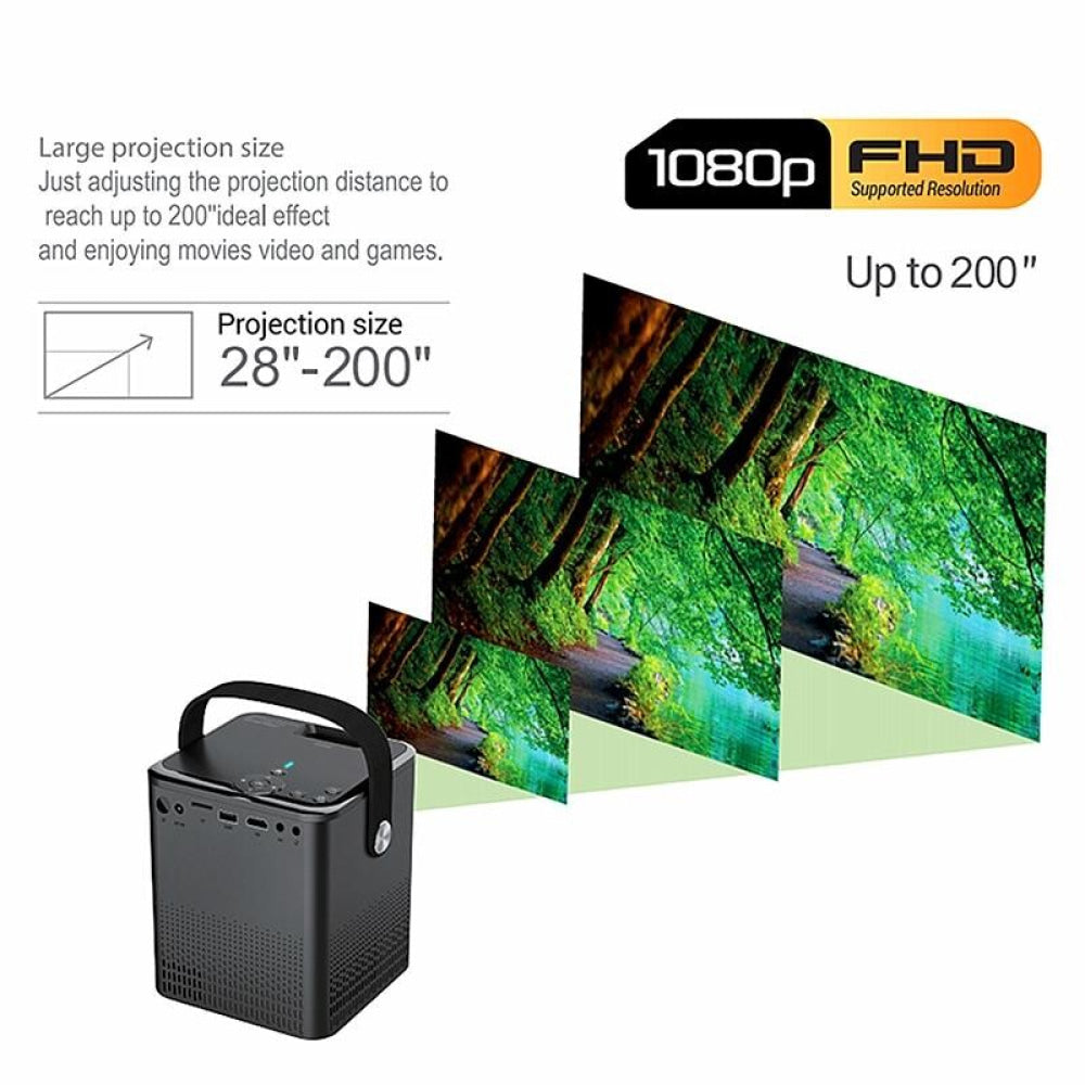 Portable Mini Hd Led Projector - C500 - White