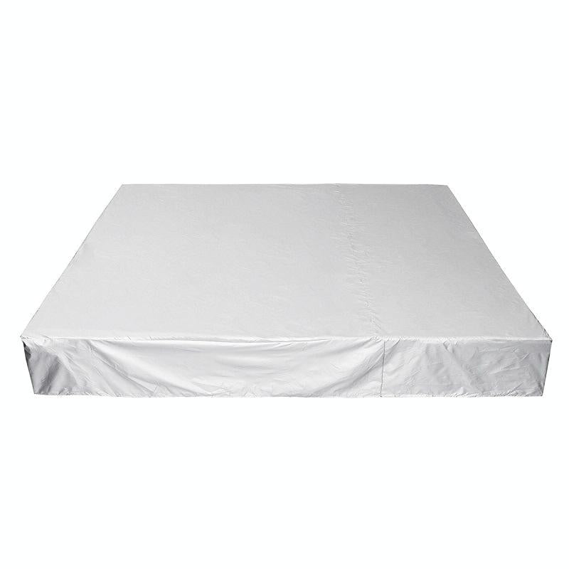 Waterproof Dustproof Protection Cover For Bathtub Pool Table & Chair - 218X218X30Cm - Silver