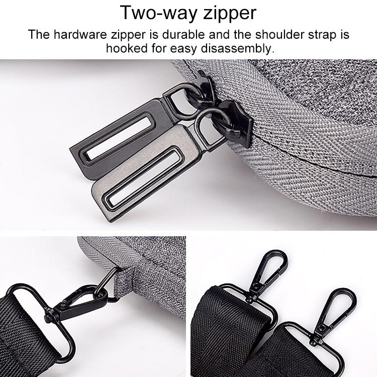 15.4 Inch Laptop Carrying Bag With Shoulder Strap - Handheld Briefcase Style - Black