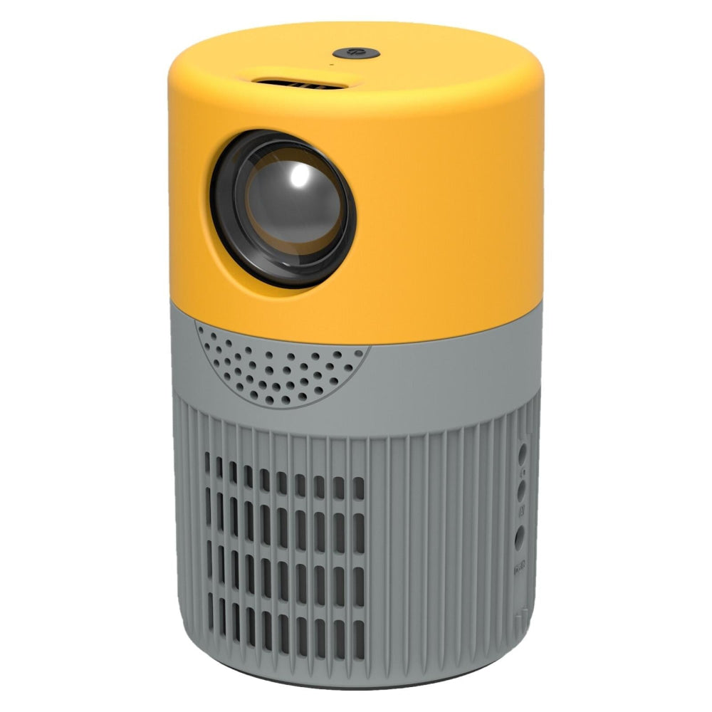 3000 Lumens Wifi Mini Projector With Screen Mirroring Support - Grey Yellow