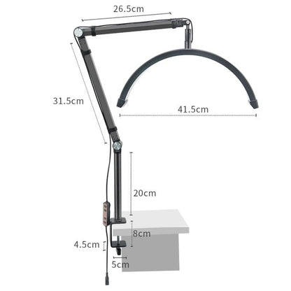 Adjustable Beauty Light for Eyelash Techs - 16 Inch - White