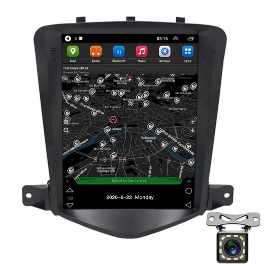9.7 Inch Navigation System For Chevy Cruze + 12-Light Camera - 1 + 16G Standard + 12 Light Camera