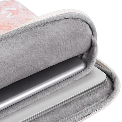 Waterproof 14 Laptop Liner Bag in Light Pink Pu Leather