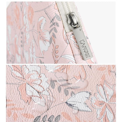 Waterproof 14 Laptop Liner Bag in Light Pink Pu Leather