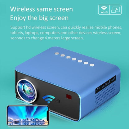 Portable Home Theater Lcd Projector - 1200 Lumens 1024X600 Same Screen Blue