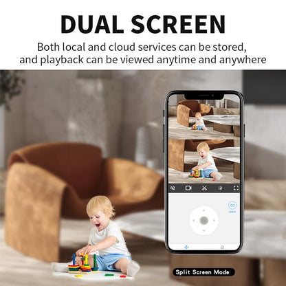 180 Degree Panoramic Smart Ptz Wifi Camera - White