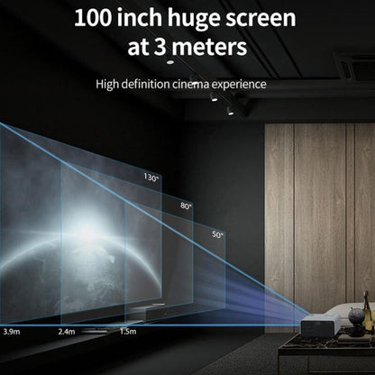 Mini Lcd Digital Projector - 2200 Lumens - Android - White / Black - 800X480