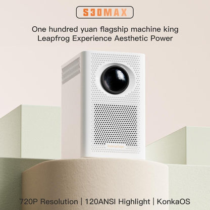 Portable Hd Wifi Projector With Android 10 Os - S30 Max - Black