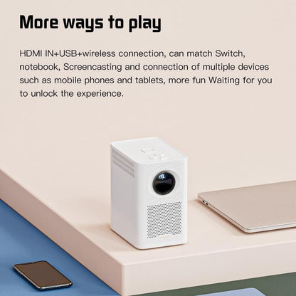 Portable Hd Wifi Projector With Android 10 Os - S30 Max - Black