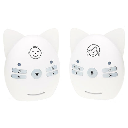 Wireless Baby Monitor With Voice Intercom And Night Light - White