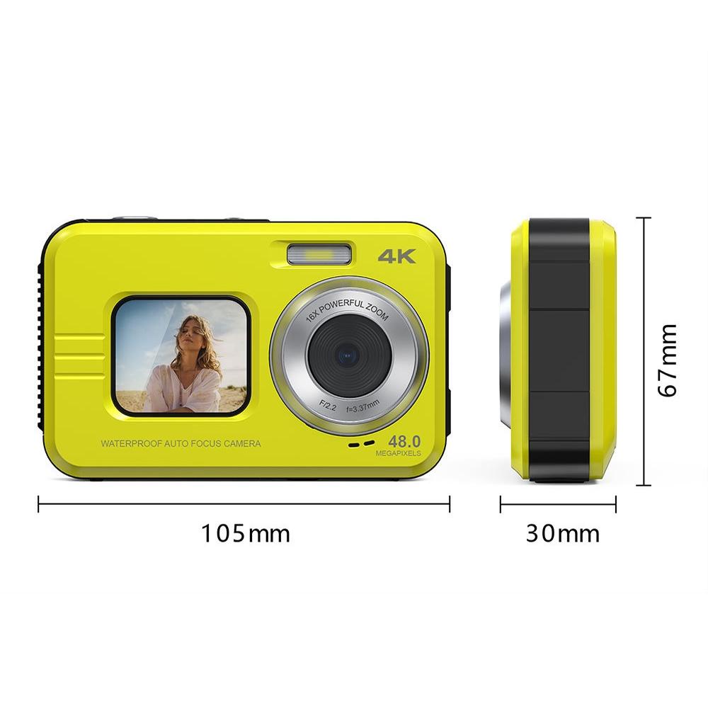 Waterproof 48mp Dual Screen Outdoor Camera - Wdc901 - Black