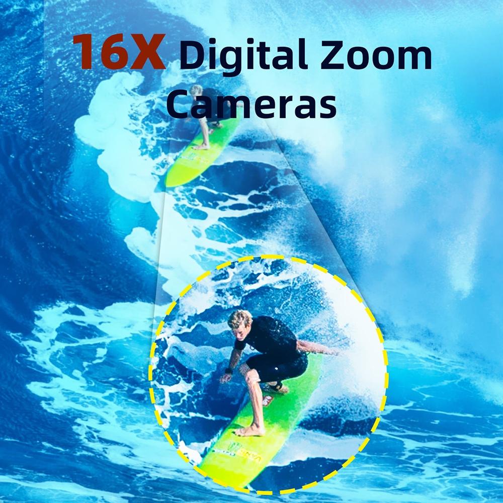 Waterproof 48mp Dual Screen Outdoor Camera - Wdc901 - Black
