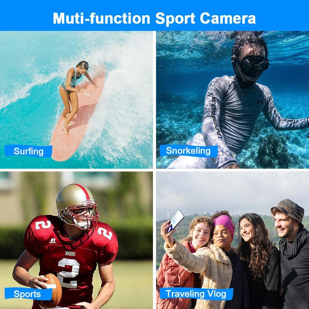 Waterproof 48mp Dual Screen Outdoor Camera - Wdc901 - Black