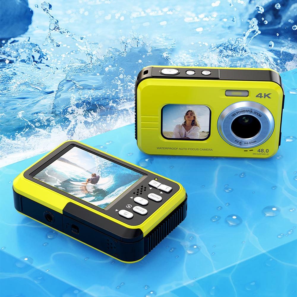 Waterproof 48mp Dual Screen Outdoor Camera - Wdc901 - Black