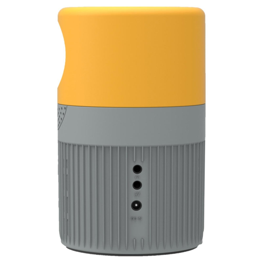 3000 Lumens Mini Projector With 100 Inch Screen - Grey Yellow