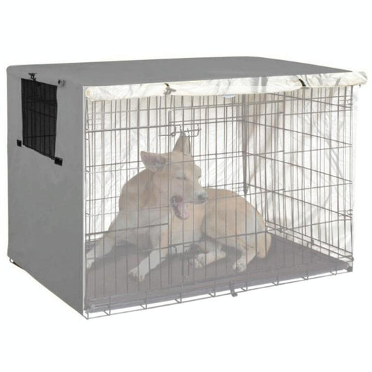 Outdoor Pet Cage Cover - Waterproof & Dustproof - 109X74X76Cm - Grey