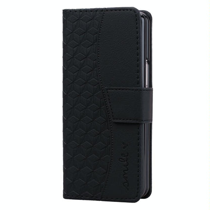 For Samsung Galaxy Z Fold4 5G Leather Phone Case With Diamond Buckle And Lanyard - Green