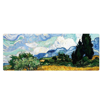 Large Desk Mouse Pad For Oil Painting - Cypress