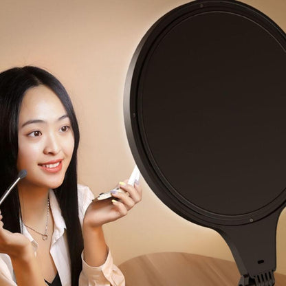 Large Desktop Beauty Fill Light Bracket For Live Broadcast And Photography - 14.2 Inch & 36Cm - Black