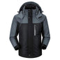 Men Winter Thick Fleece Waterproof Outwear Down Jackets Coats - Size Xxxl - Black