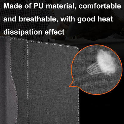Protective Leather Laptop Case - 16 Inch Anti-Fall - Black - For Samsung Galaxy Book 4 Pro 360