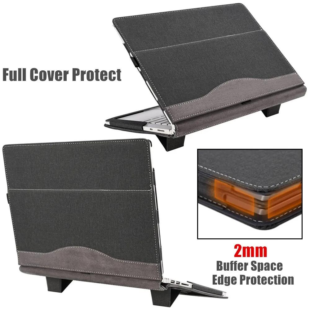 Protective Leather Laptop Case With Stand - 15.6 Inch - Black - For Samsung Galaxy Book 3 360