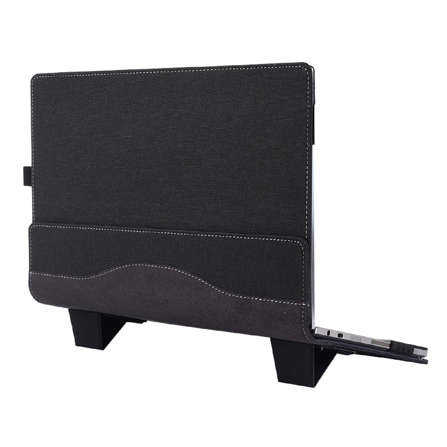 Protective Leather Laptop Case With Stand - 15.6 Inch - Black - For Samsung Galaxy Book 3 360