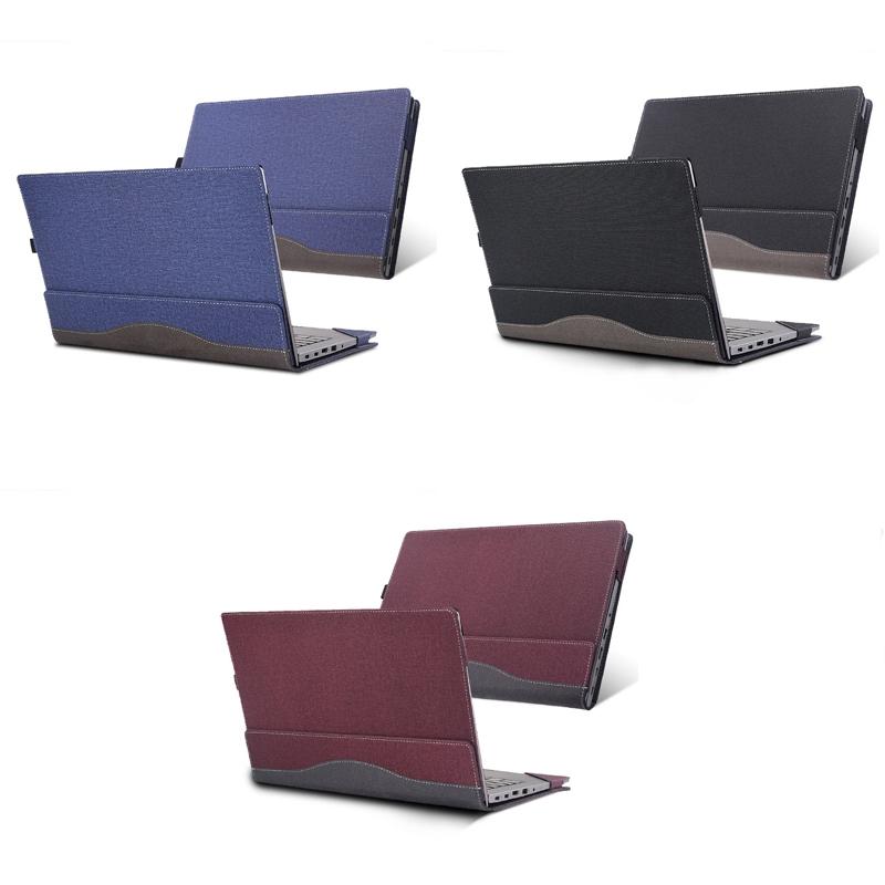 Protective Leather Laptop Case - Anti-Fall - Dark Blue - For Lenovo K14 Gen 1