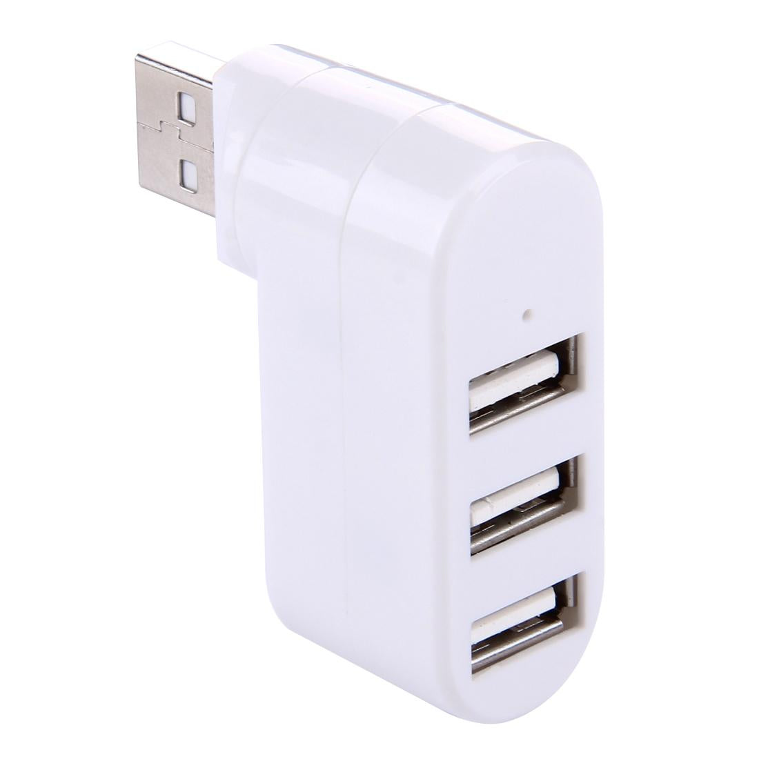 3-Port Usb 2.0 Hub With 180° Rotation - Black