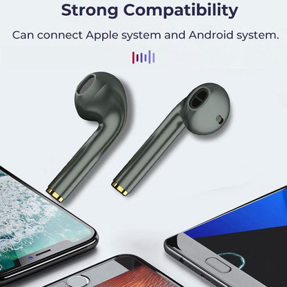 Wireless t & g J18 Bluetooth Earphones with Charging Box - Black