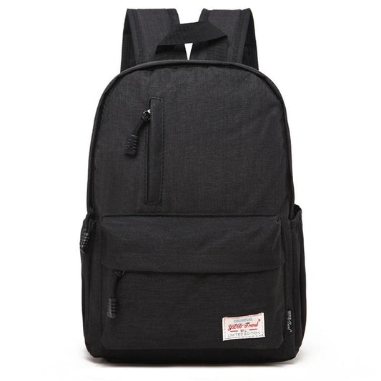 Multi-Function Canvas Laptop Backpack - Fits 15.6 Macbook Samsung Sony Dell Alienware Chuwi Asus Hp - 42X29X13Cm - Black