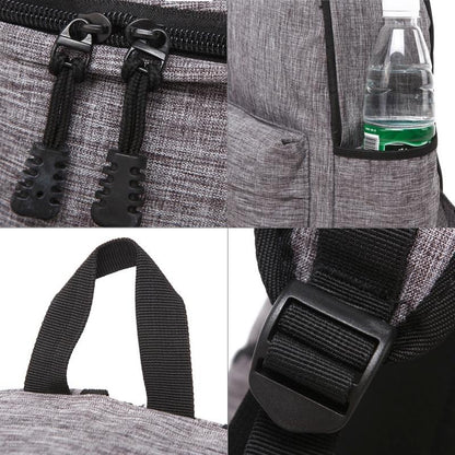 Multi-Function Canvas Laptop Backpack - Fits 15.6 Macbook Samsung Sony Dell Alienware Chuwi Asus Hp - 42X29X13Cm - Black