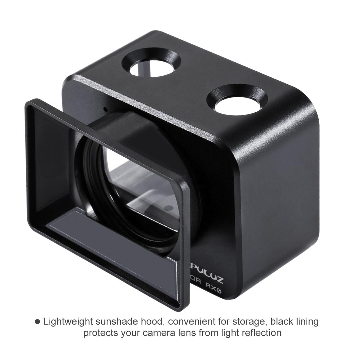 Sony Rx0 Protective Cage with 37mm Lens and Sunshade - Black