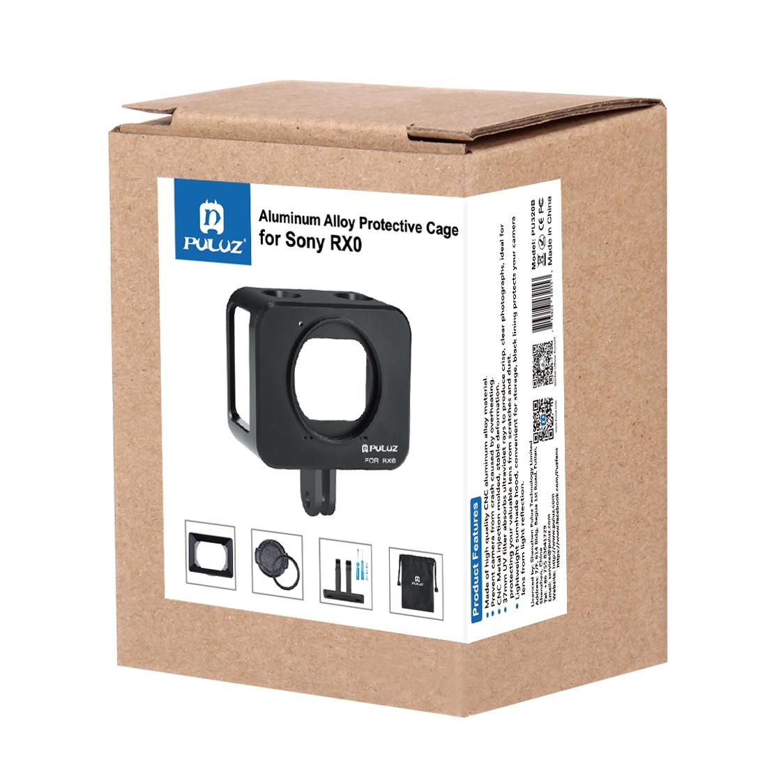 Sony Rx0 Protective Cage with 37mm Lens and Sunshade - Black