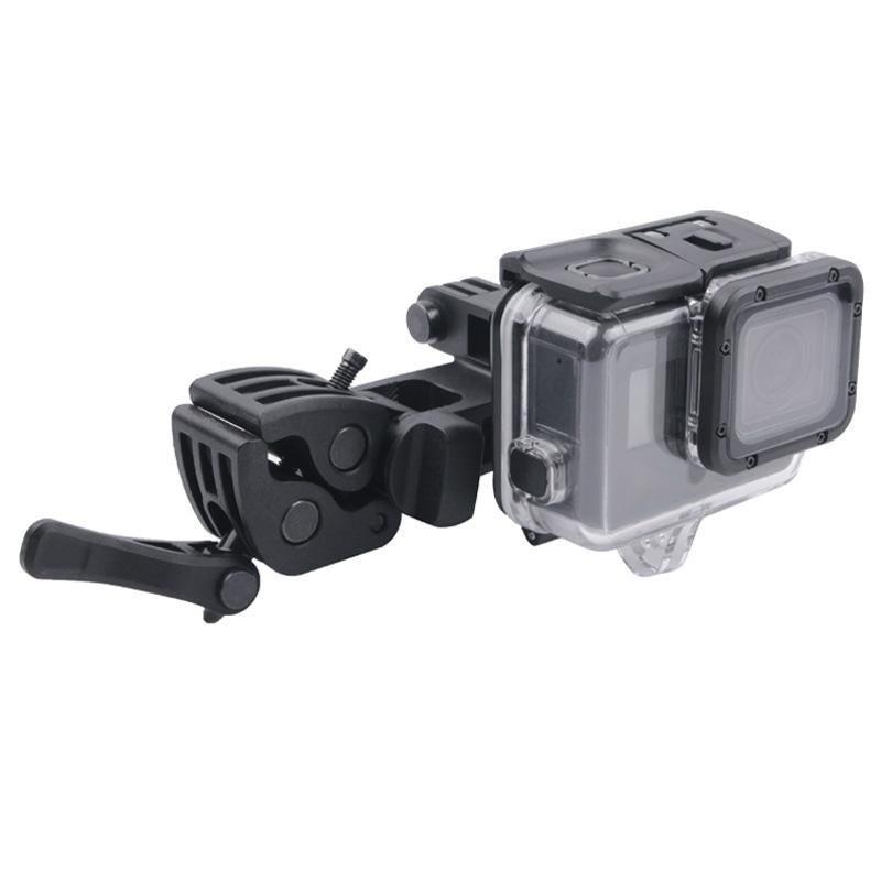 Waterproof Clamp Mount Adapter Kit For Gopro Hero6 / 5 With Back Cover