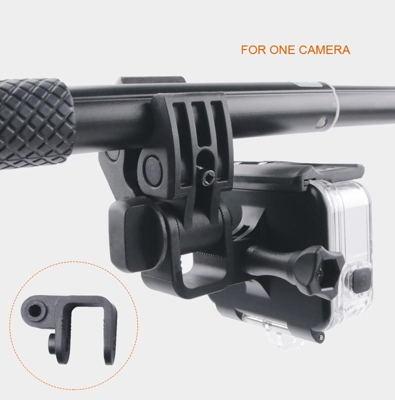 Waterproof Clamp Mount Adapter Kit For Gopro Hero6 / 5 With Back Cover