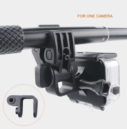 Waterproof Clamp Mount Adapter Kit For Gopro Hero6 / 5 With Back Cover